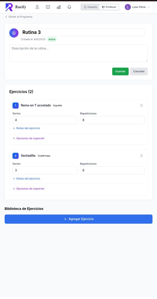 Creación de Programas - Mobile